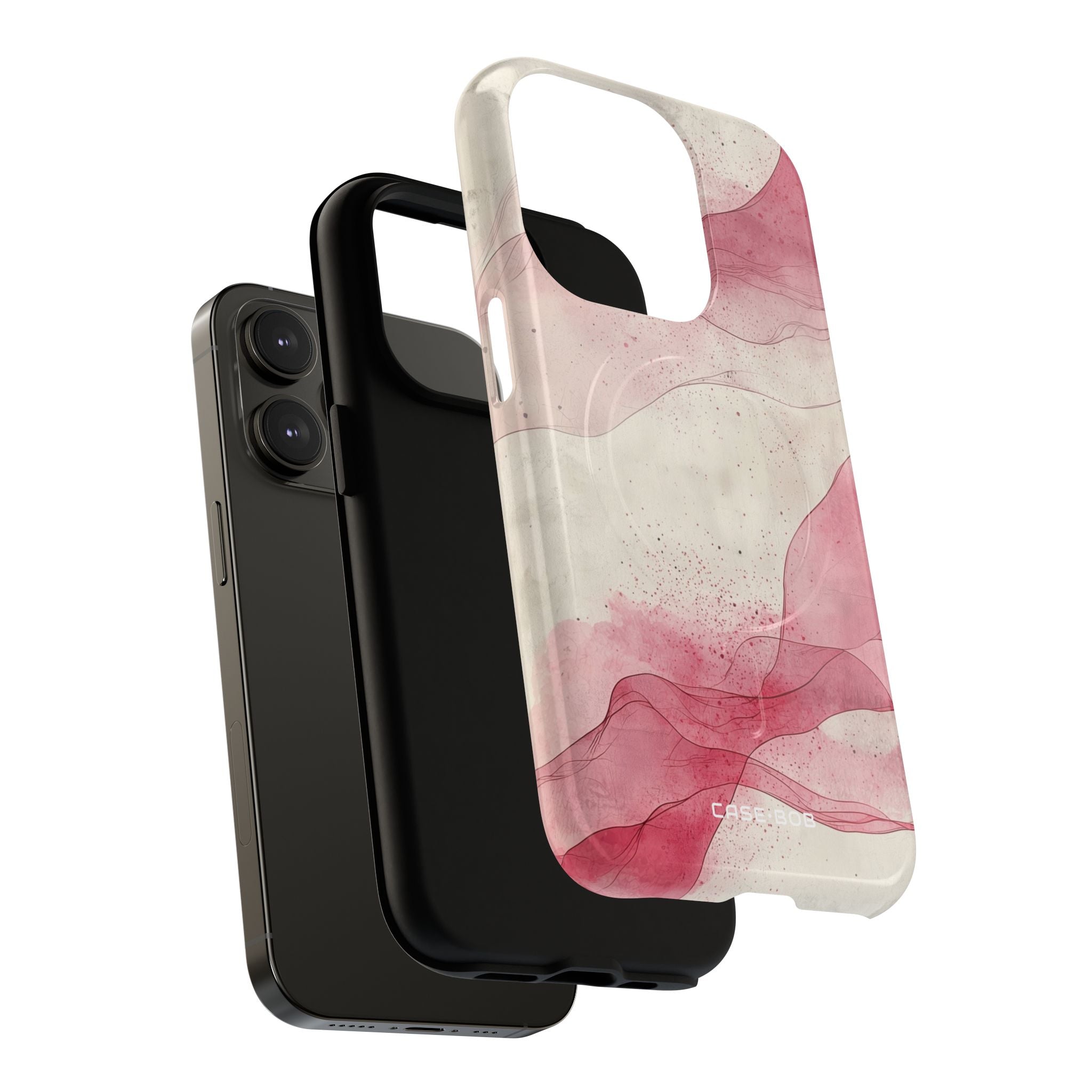 Crimson Waves iPhone 14 Pro Case - Tough+