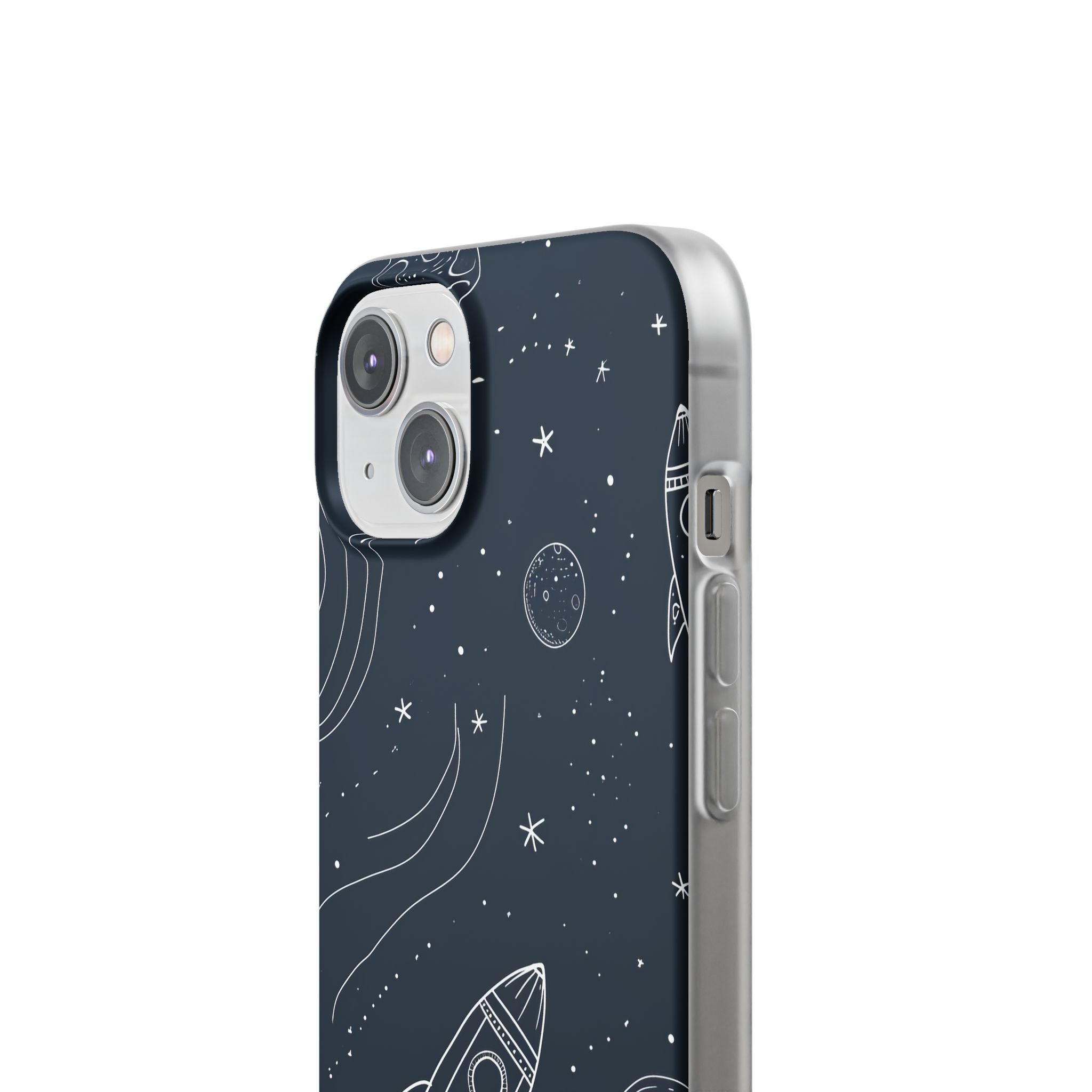 Cosmic Doodle Adventure | Flexible Phone Case for iPhone