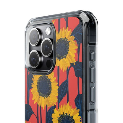 Vibrant Sunflower Rhythm iPhone Case - Impact