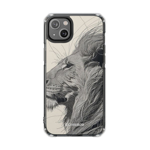 Majestic Linework – Handyhülle für iPhone (Clear Impact – Magnetisch)