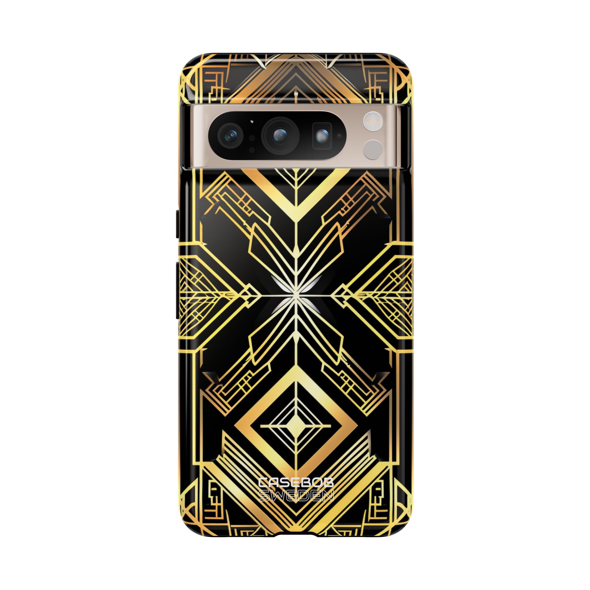 Golden Geometric Symphony Google Pixel 8 - Tough