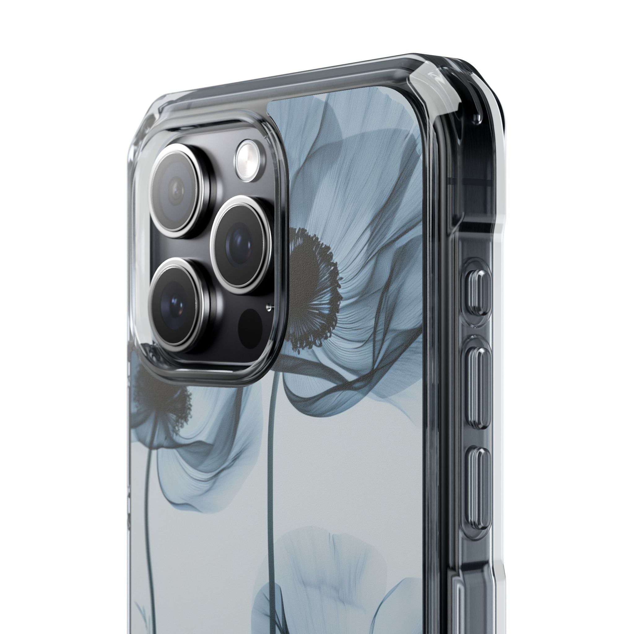 Ethereal X-Ray Flowers iPhone 15 - Clear Impact Phone Case