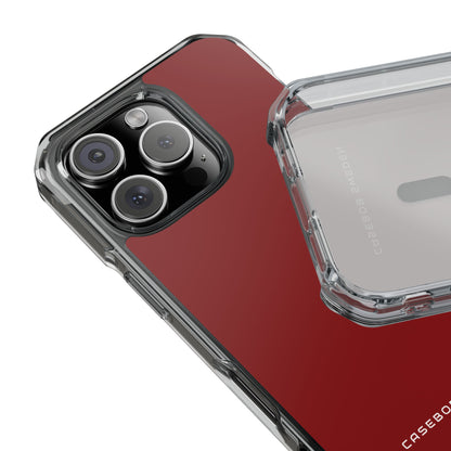 Dark Red iPhone 16 - Clear Impact Phone Case