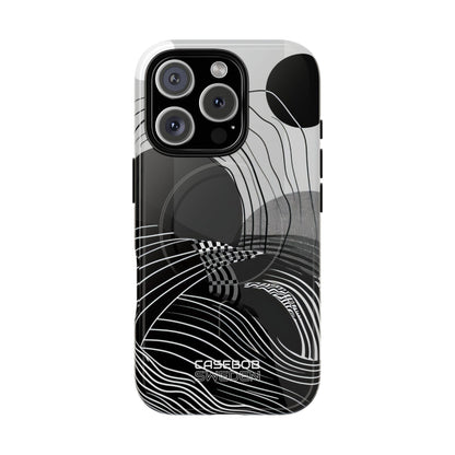 Monochrome Motion Flow iPhone 16 - Tough+