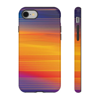 Orange Fusion: Data Artistry - Protective Phone Case