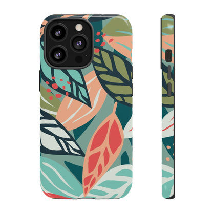 Mixed Tropical Leaf - Protective Phone Case