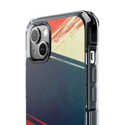 Blue Diagonal Motion iPhone 14 Plus Case - Impact