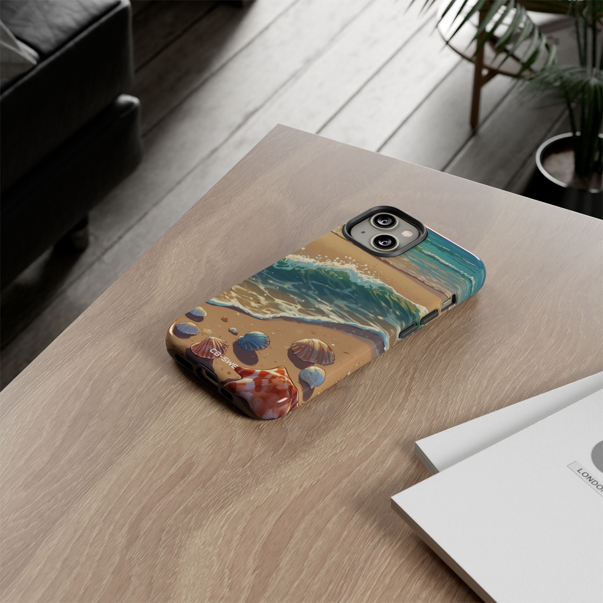 Seashells Kiss Shore - iPhone Case