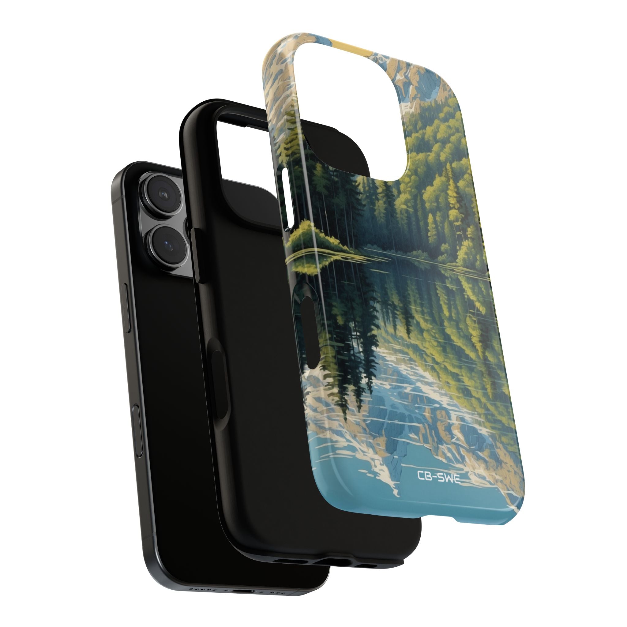 Mountain Peaks Reflect - iPhone Case