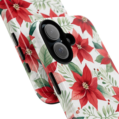 Poinsettias Bloom Bright - iPhone Case