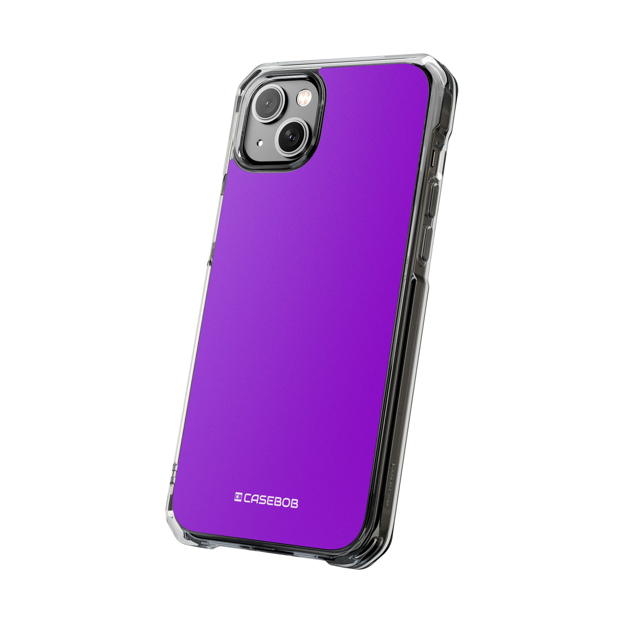 Dunkelviolett | Handyhülle für iPhone (Clear Impact Case - Magnetisch) 