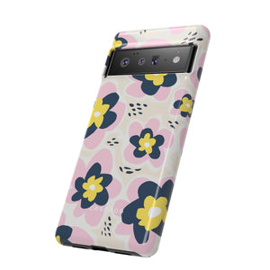 Pink Happy Flower - Protective Phone Case