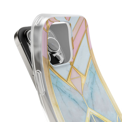 Gold Pink Art Deco - Flexi iPhone 16 Phone Case