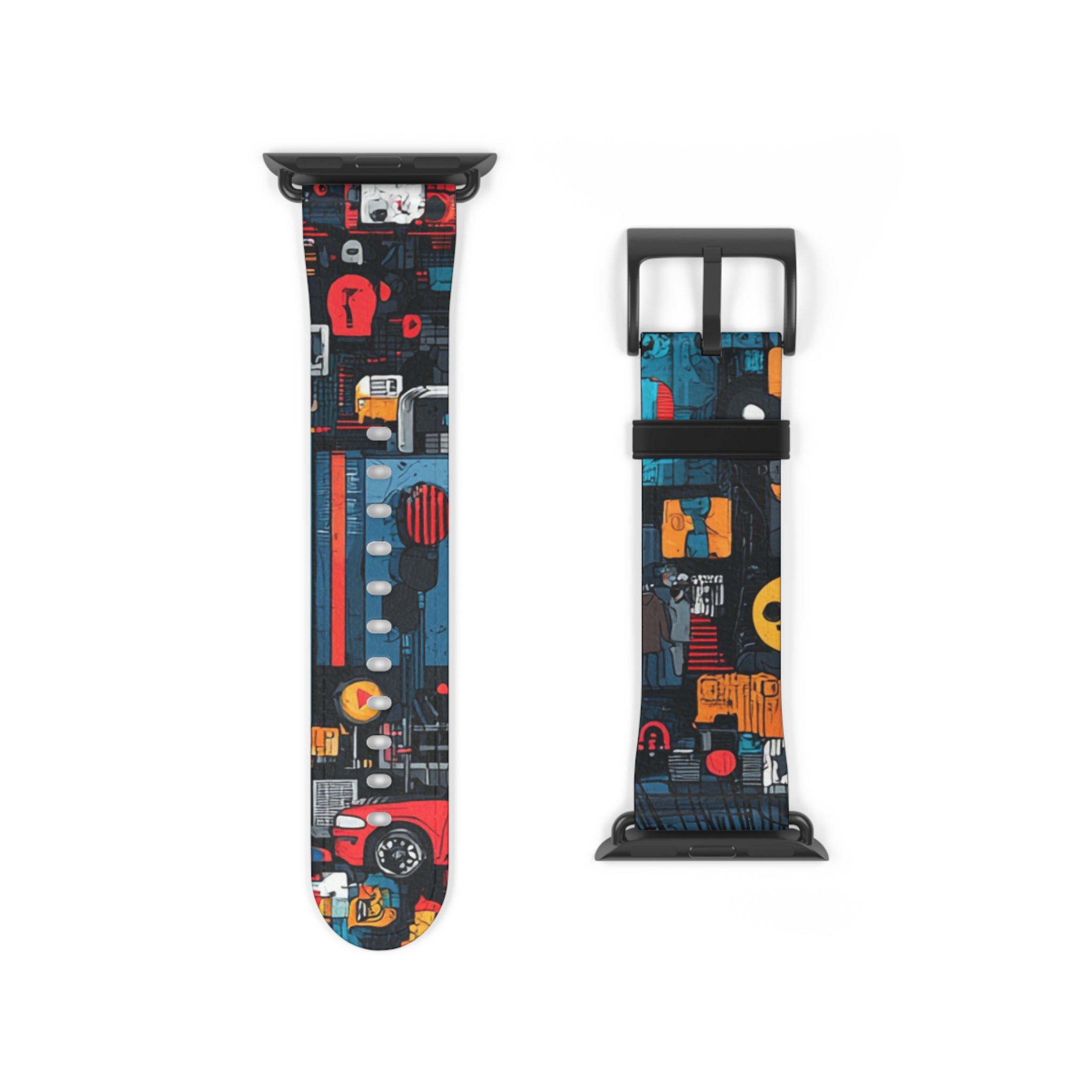 Blue Gaze Mosaic - Watch Band