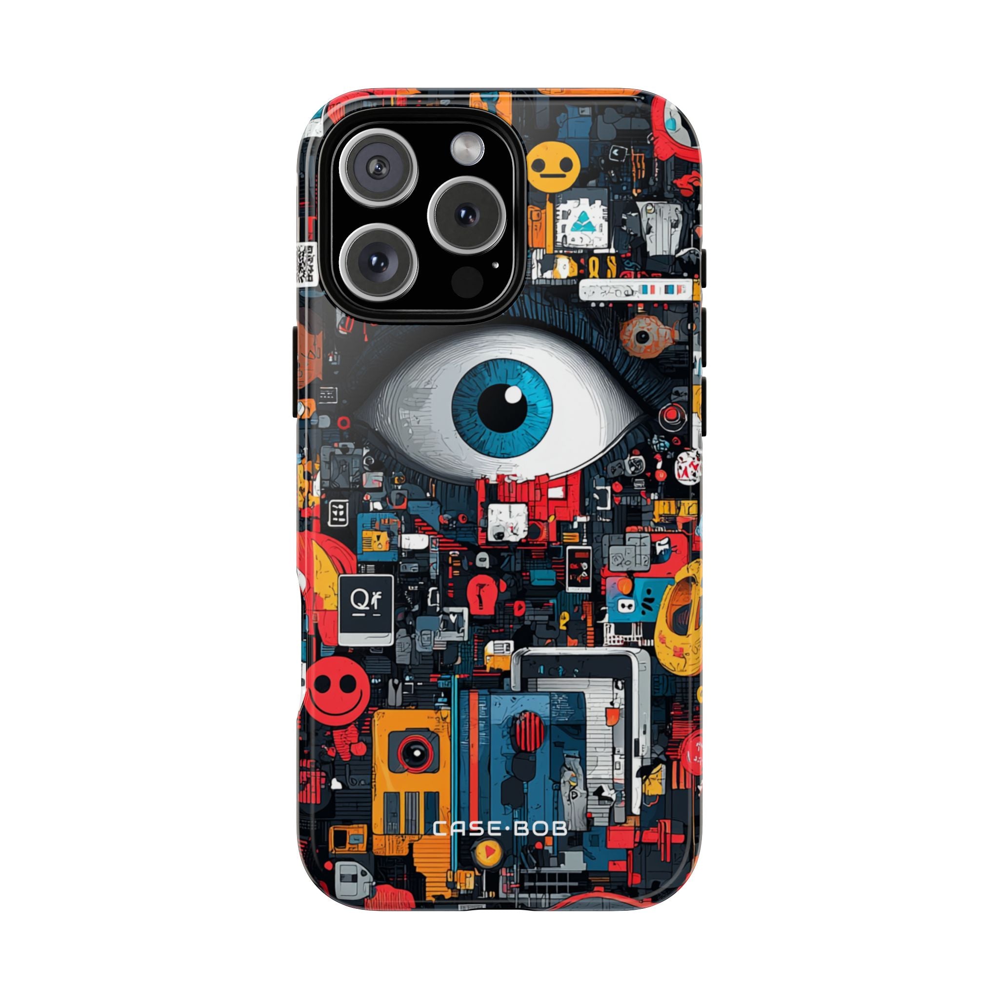 Digital Eye Blue iPhone 16 Pro Max Case - Tough