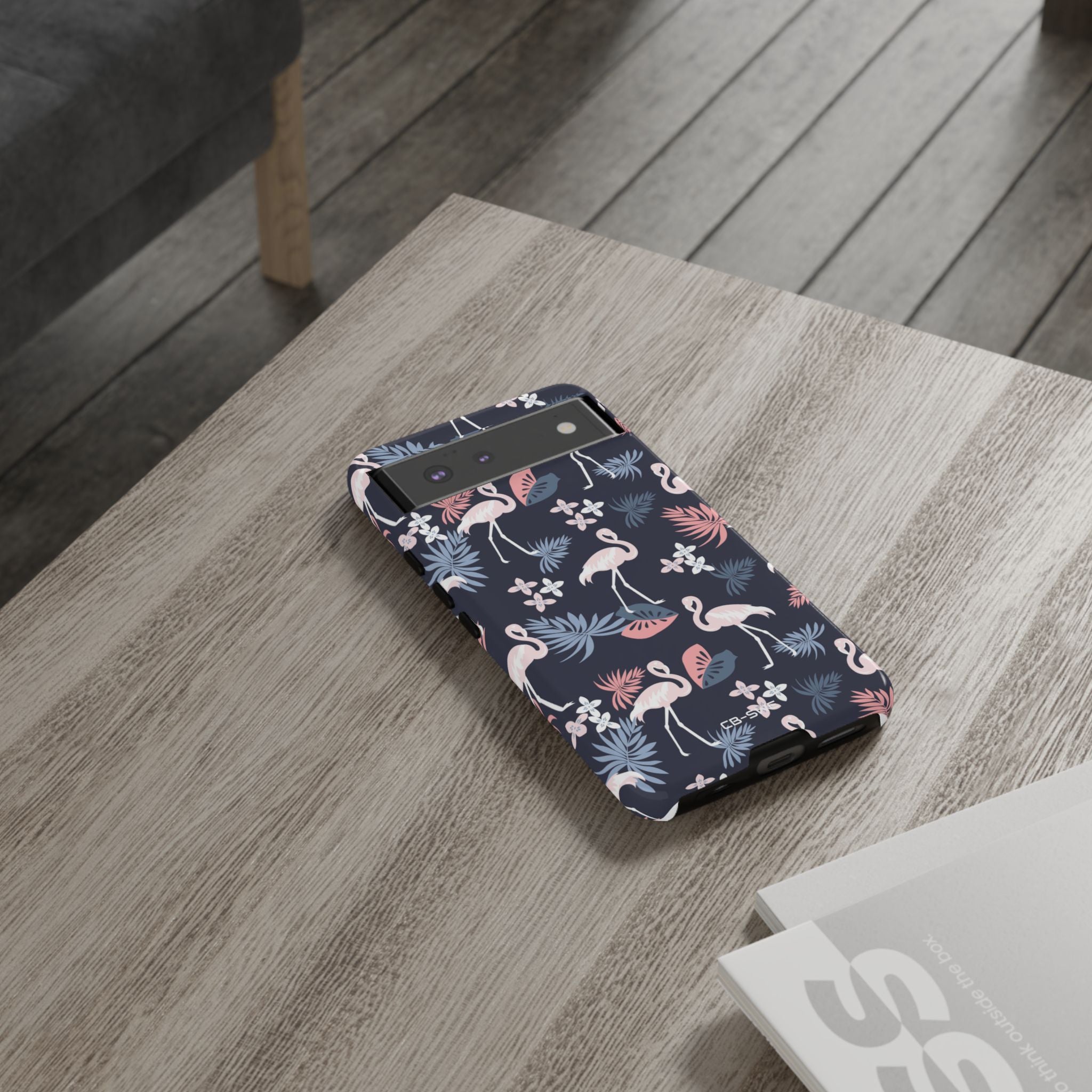 Flamingos Dance Playfully - Google Pixel Case