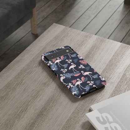 Flamingos Dance Playfully - Google Pixel Case