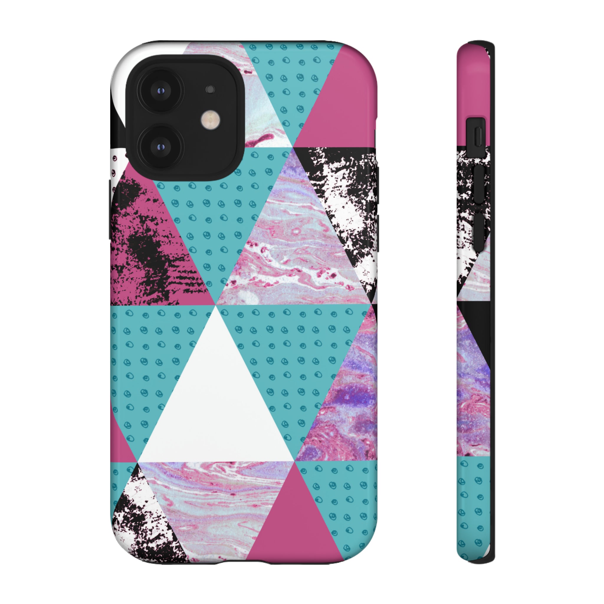 Grunge Triangles - Protective Phone Case