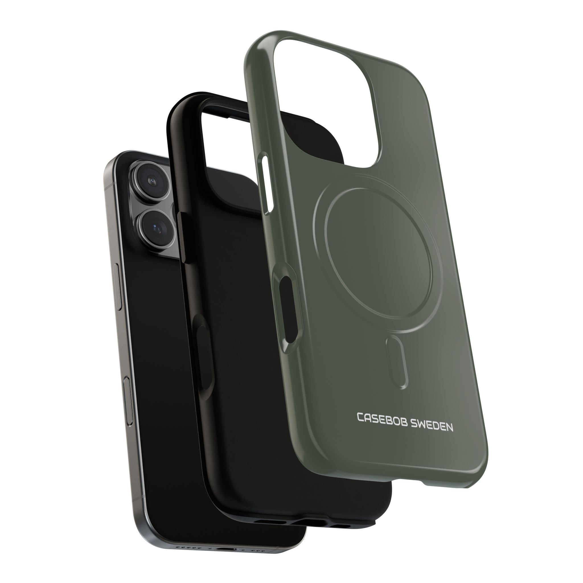 Ebony Black - Tough + MagSafe® iPhone 16 Phone Case