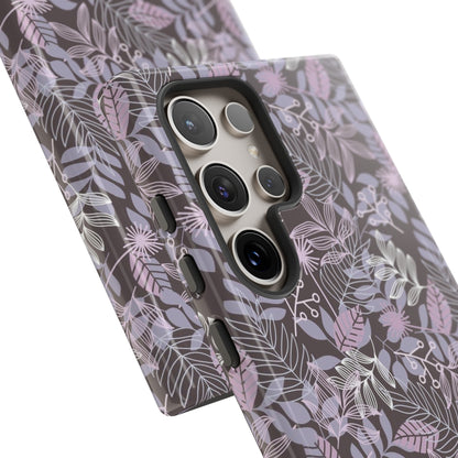 Dark Purple Leaf - Protective Phone Case