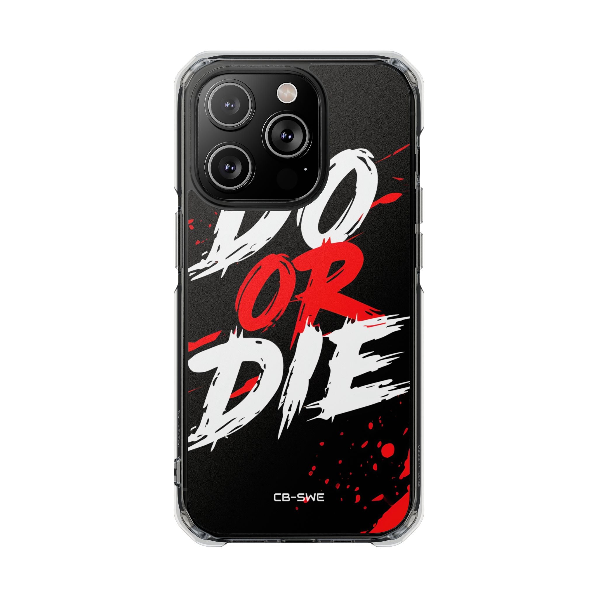 Intense Typography Contrast iPhone Case - Impact