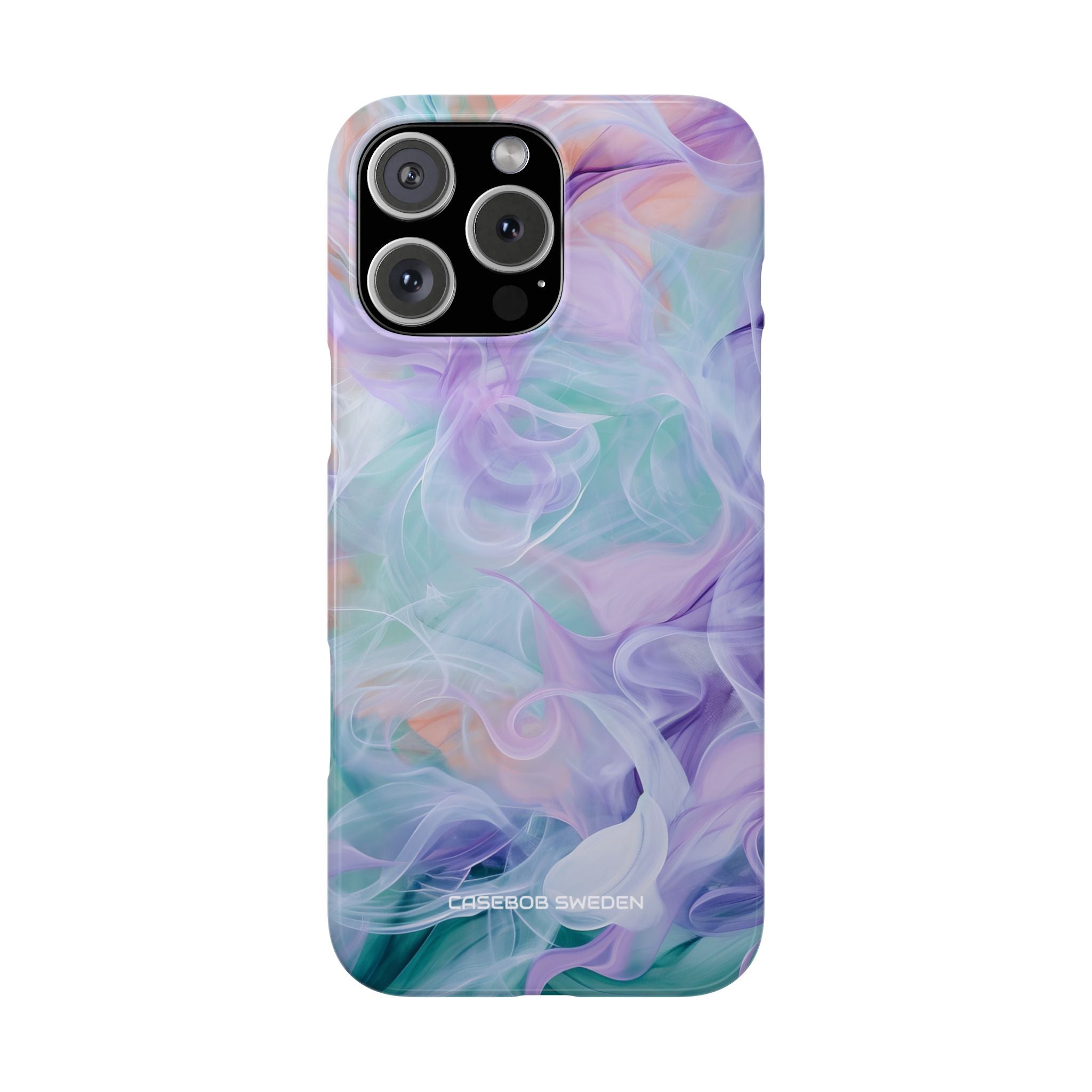 Purple Peach Whirl - Slim iPhone 16 Phone Case