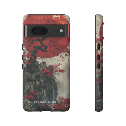 Zen Serenity in Red Harmony Google Pixel 7 - Tough Phone Case