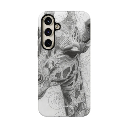 Monochrome Giraffe: Intricate Elegance - For Samsung S24