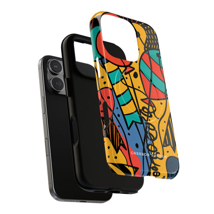 Playful Lines in Motion iPhone 16 | Tough+ Phone Case