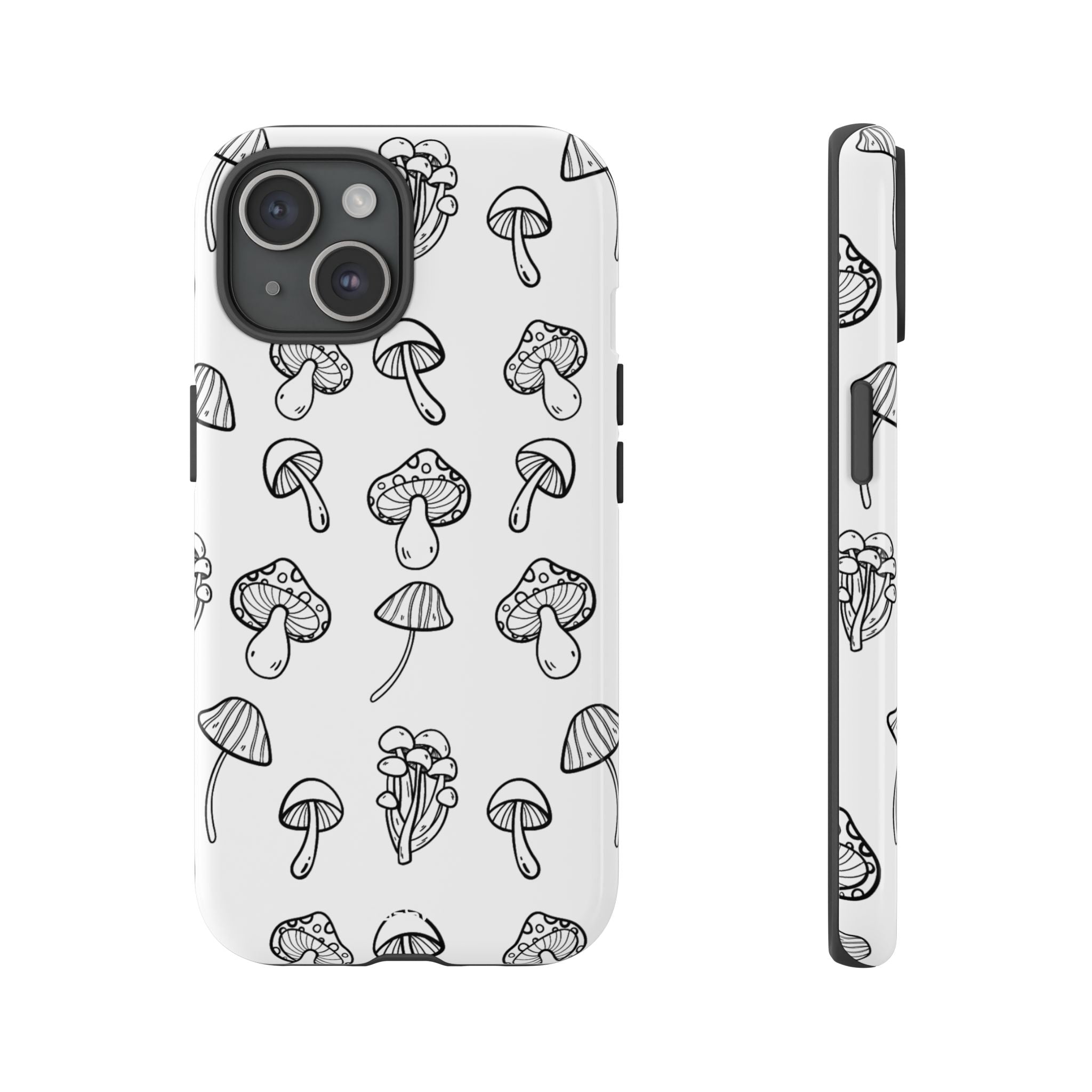 Mushroom Line Play - iPhone Case