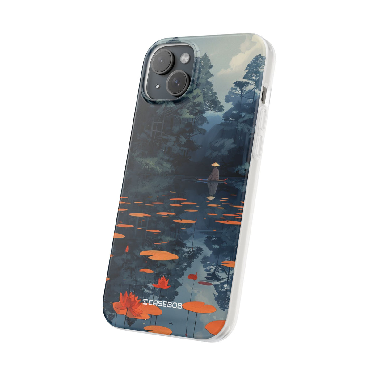 Tranquil Lotus Serenity | Flexible Phone Case for iPhone