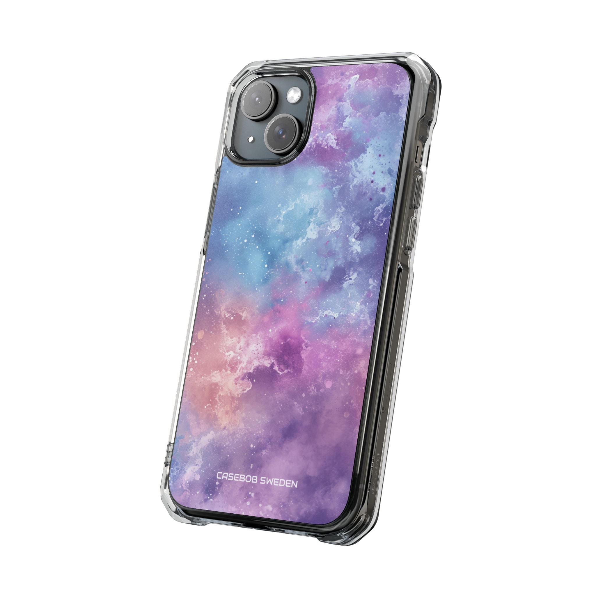 Cosmic Nebula Swirls - Clear Impact iPhone 15 Phone Case