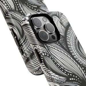 Fluid Monochrome: Intricate Patterns - for iPhone 16