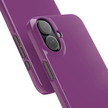 Plum Purple - Slim iPhone 16 Phone Case