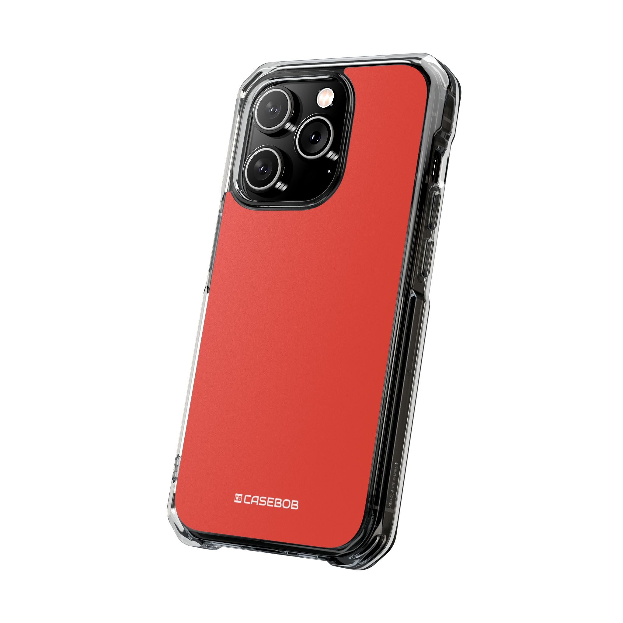 Cinnabar Red - Clear Impact Case for iPhone