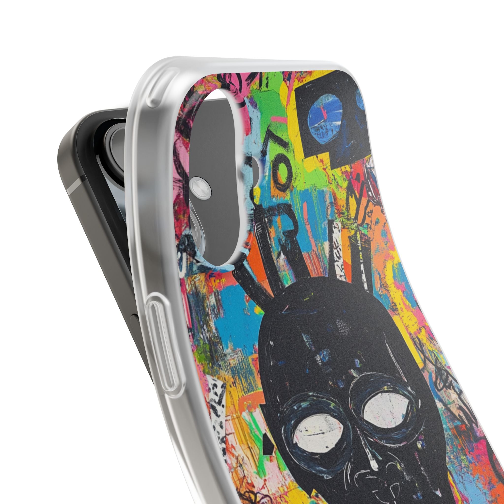Skull Vortex iPhone 16 Plus Case - Soft
