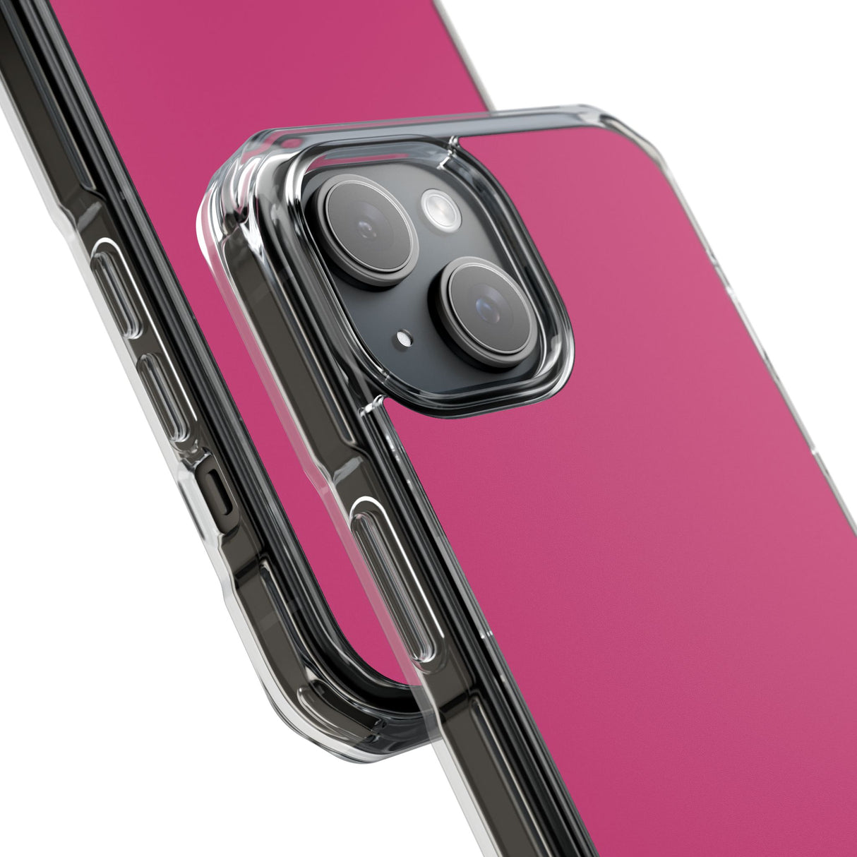 Magenta Pantone | Handyhülle für iPhone (Clear Impact Case – magnetisch) 