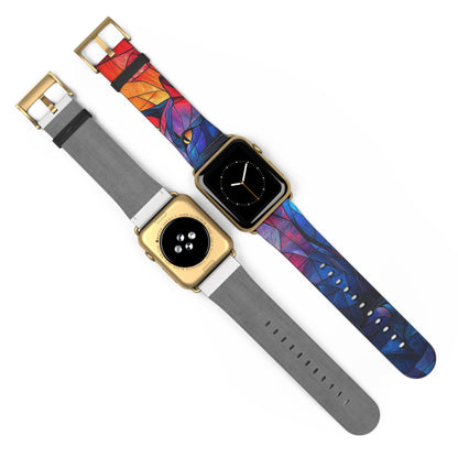 Stained Glass Cat - Watch Band