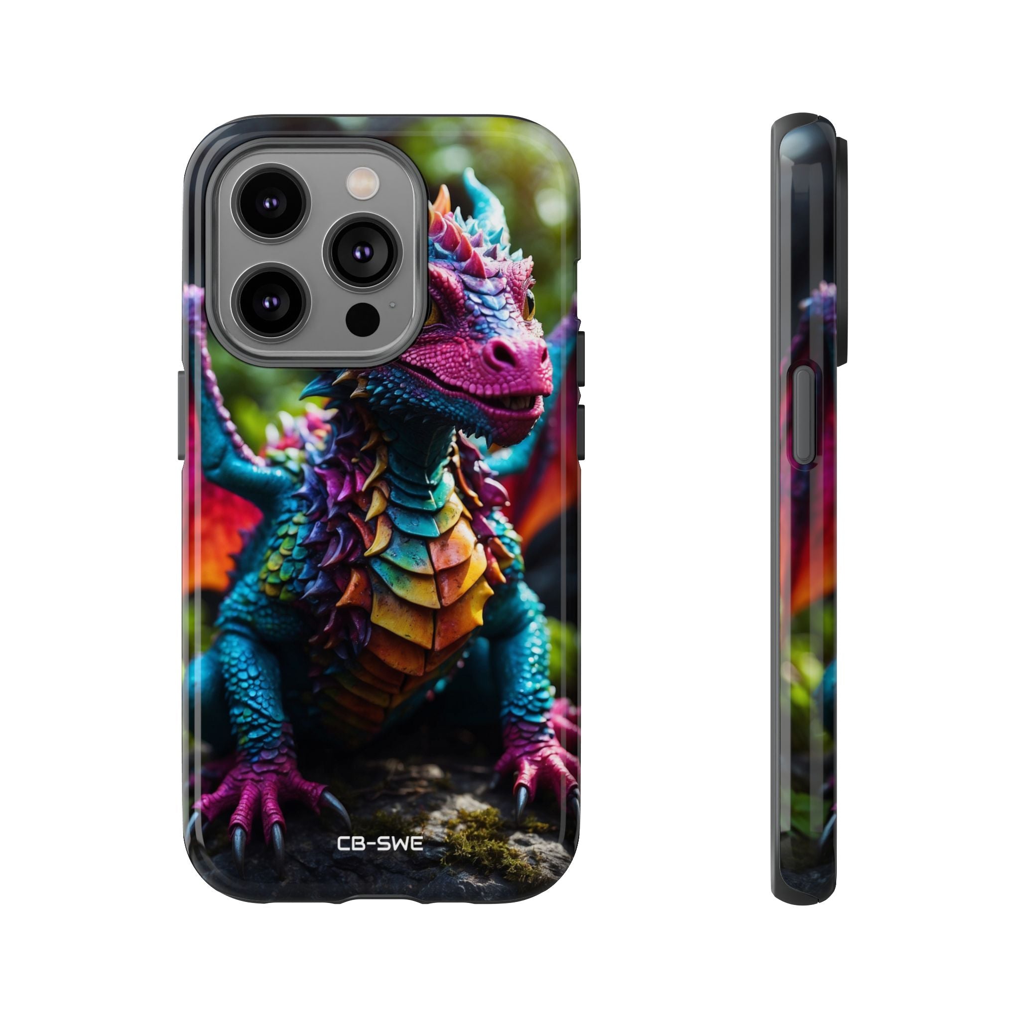 Friendly Dragon Smiles - iPhone Case