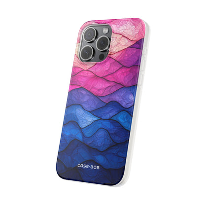 Wavy Vein Gradient iPhone 15 Pro Max Case - Soft