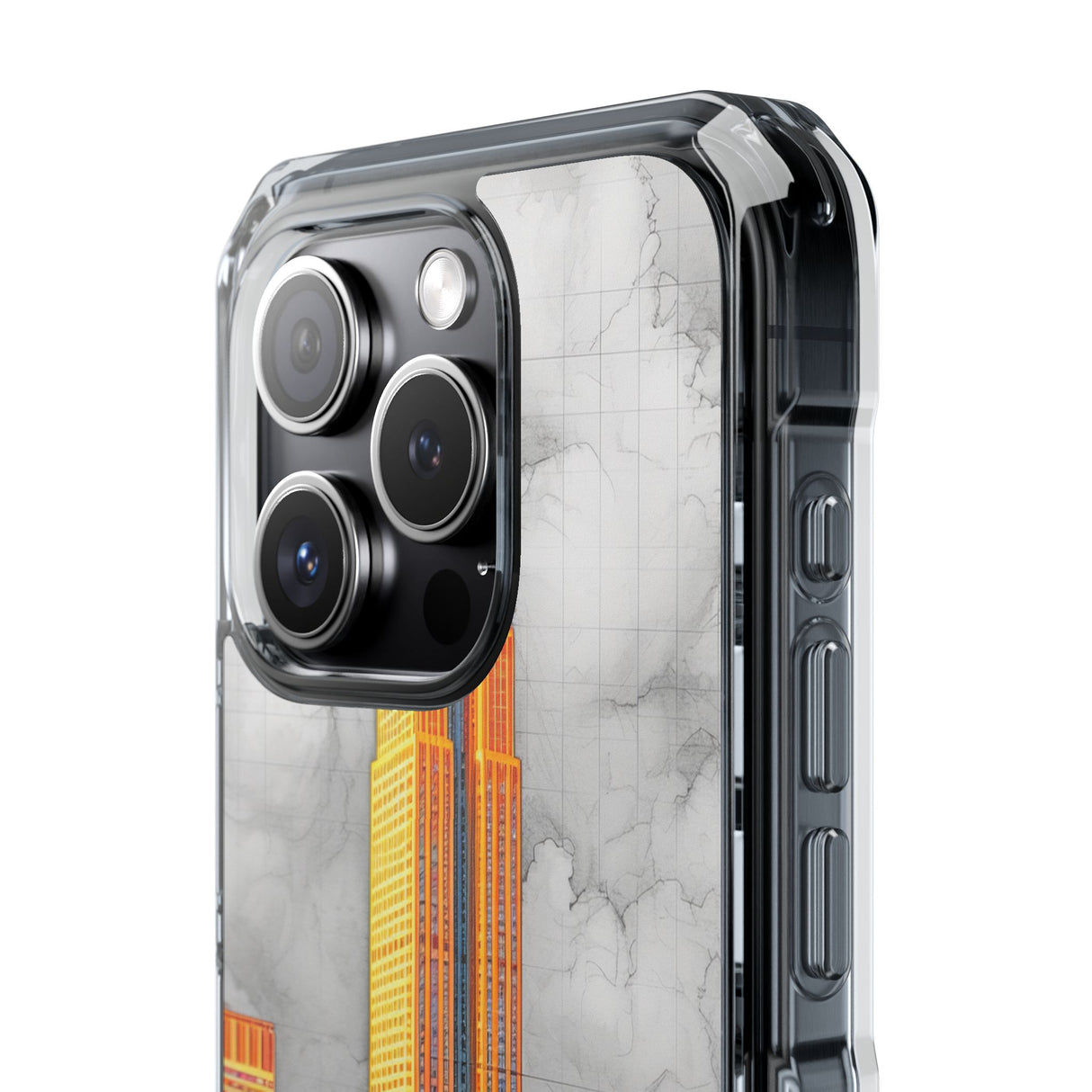 Urban Radiance - Phone Case for iPhone (Clear Impact - Magnetic)