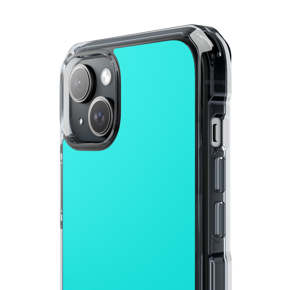 Fluorescent Blue | Phone Case for iPhone (Clear Impact Case - Magnetic)