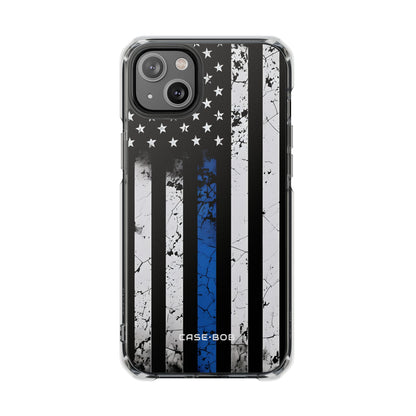 Blue Stripe Flag iPhone 14 Plus Case - Impact