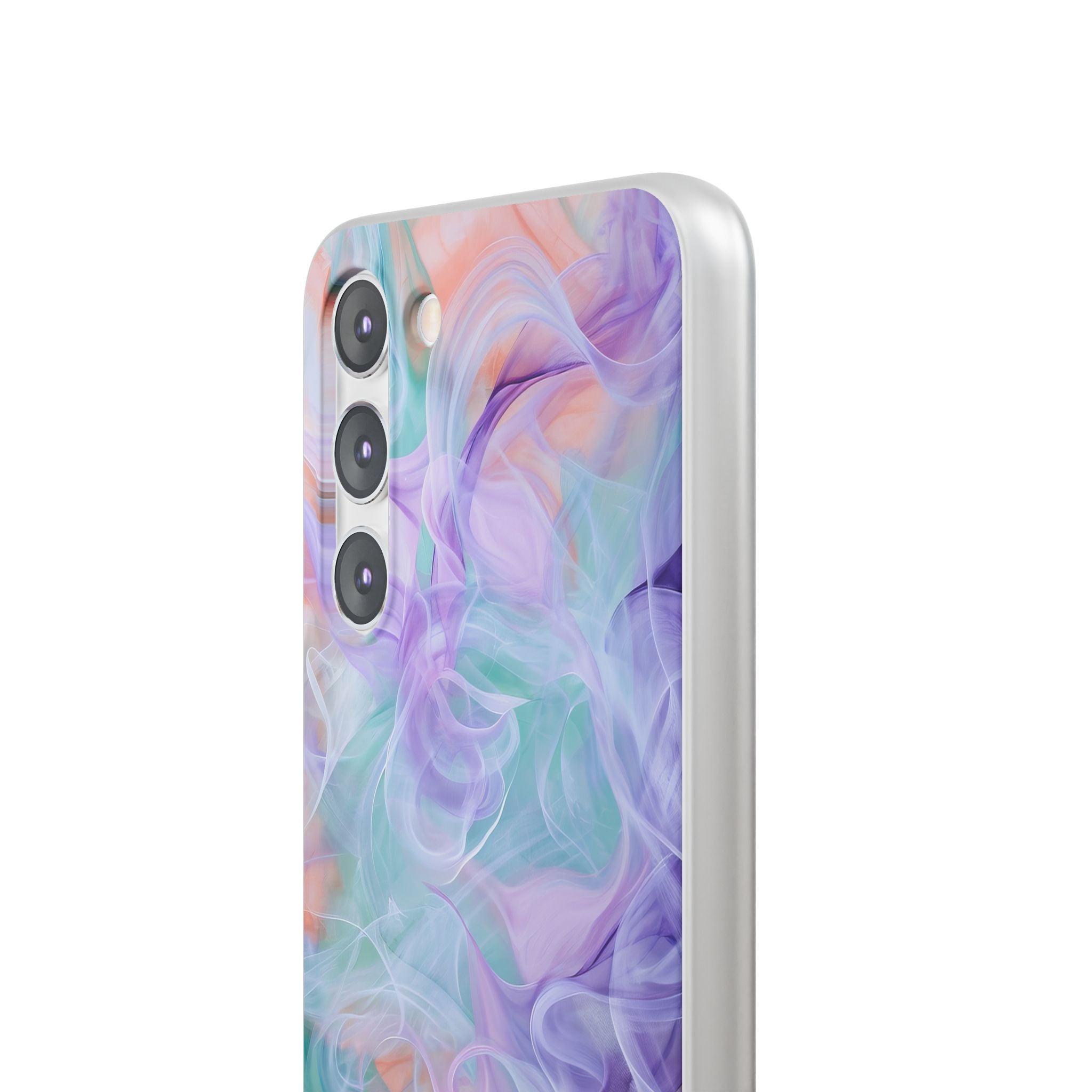 Purple Peach Whirl - Flexi Samsung S23 Phone Case