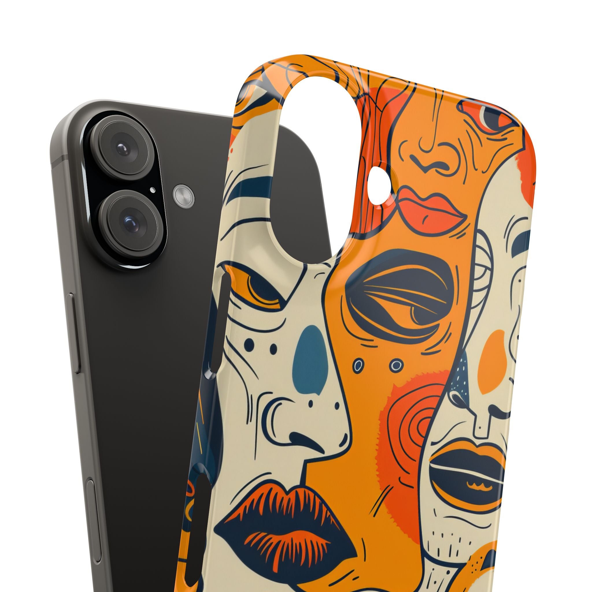 Gradient Face Mosaic iPhone 16 - Slim Phone Case