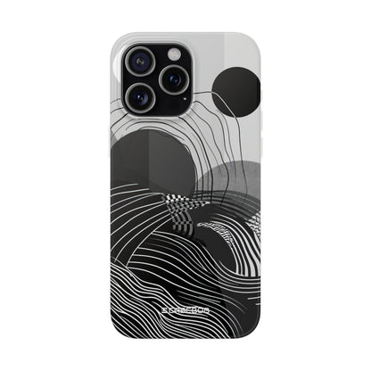 Monochrome Dynamics | Flexible Phone Case for iPhone