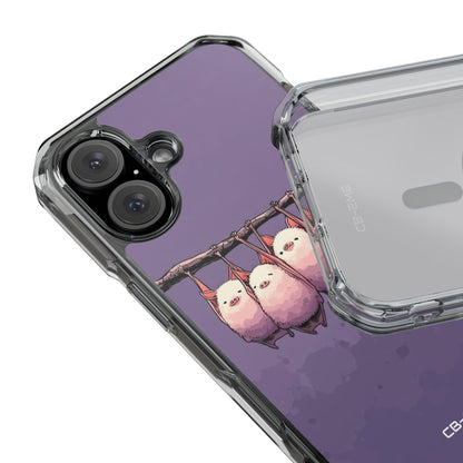 Bats Hang Playfully iPhone Case - Impact