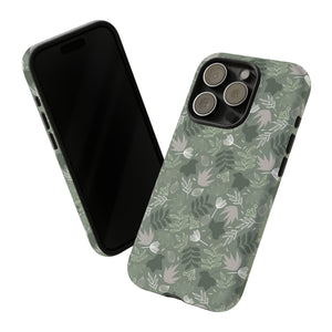 Jungle Green Leaf - Protective Phone Case