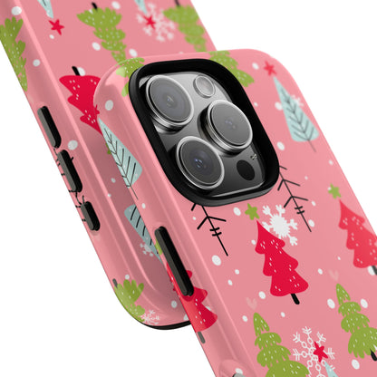Festive Trees Dance - iPhone Case