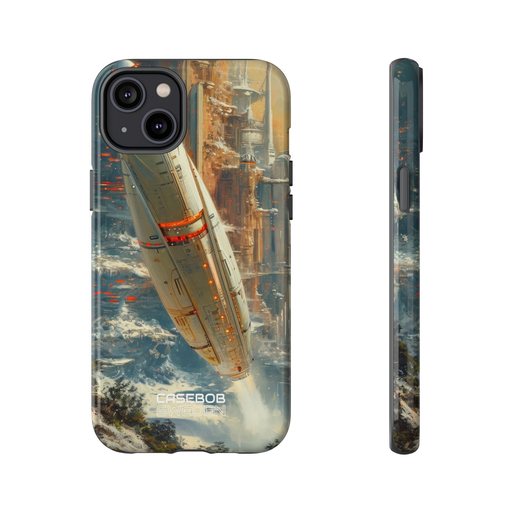Futuristic Forest Voyage iPhone 14 - Tough